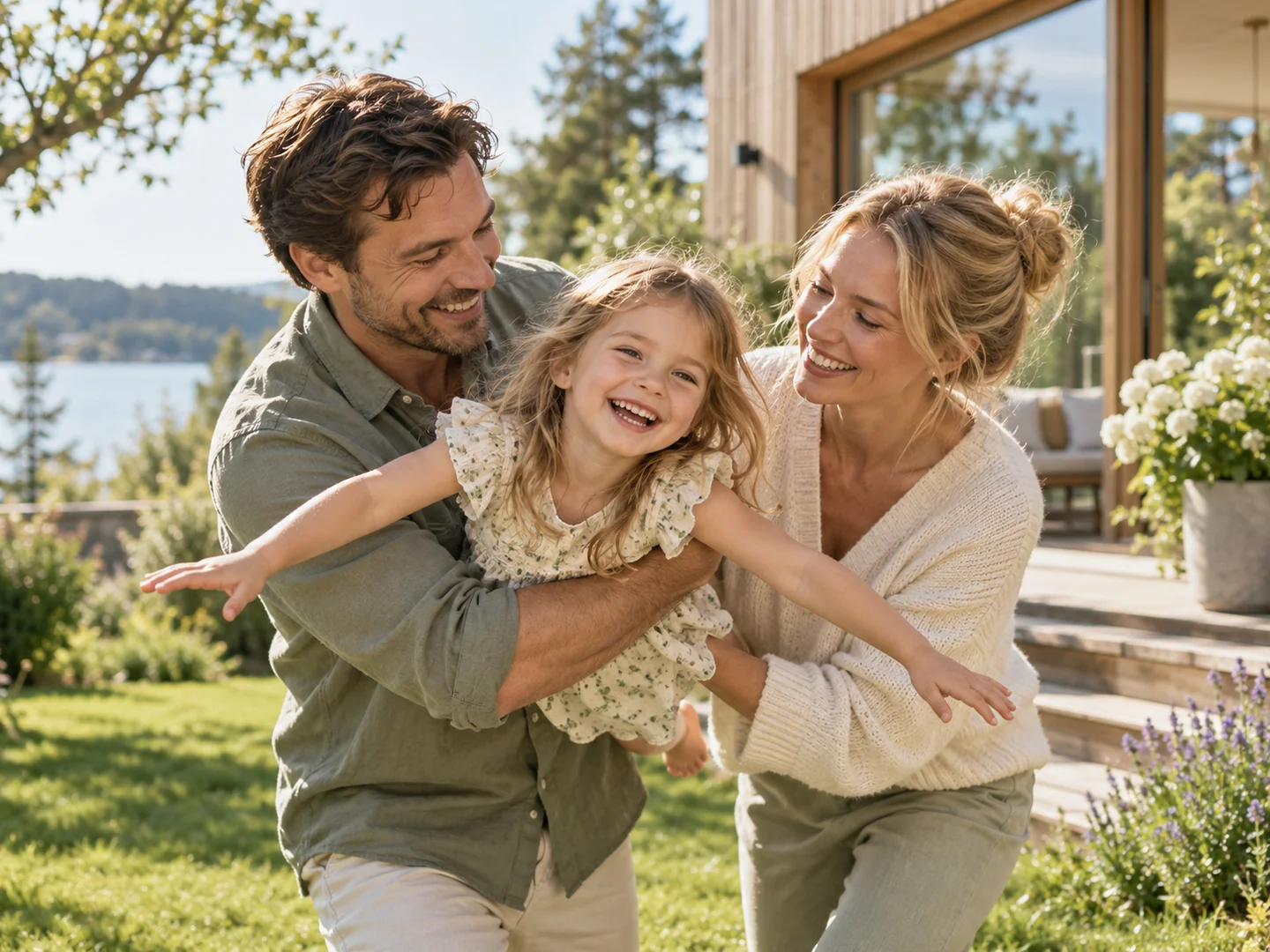 AI-created lifestyle scene representing adults in their 30s: Be there for the little big things.